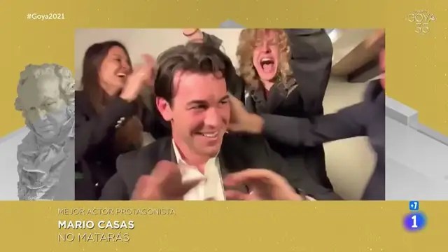 Mario Casas, en los Goya 2021.