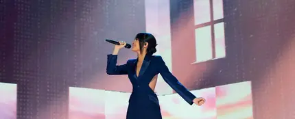 Aitana durante su actuación en los premios Goya Aitana durante su actuación en los premios Goya