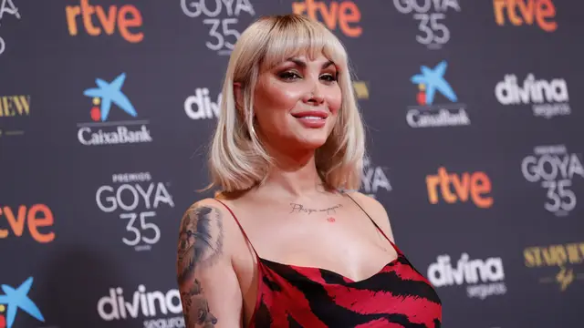 Daniela Santiago, en la alfombra roja de la gala de los Goya 2021.