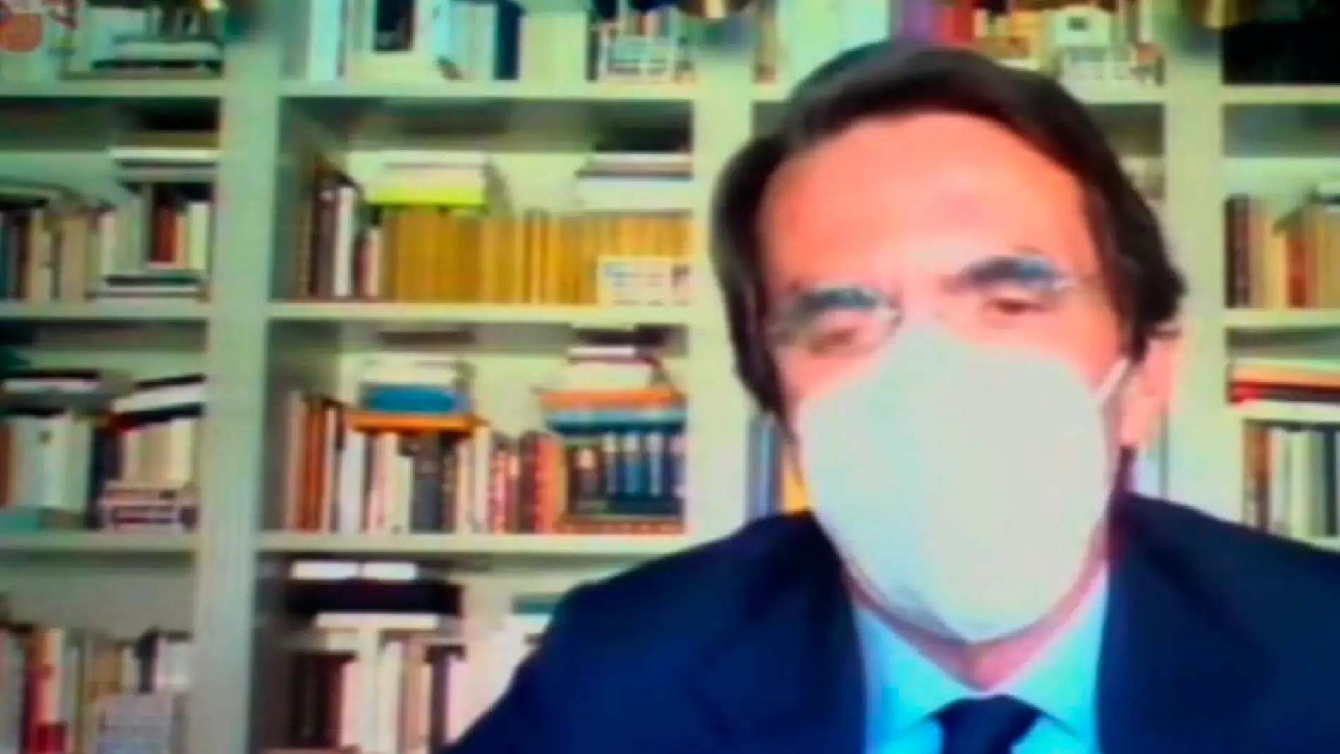 Captura de vídeo de la declaración del expresidente José María Aznar en la Audiencia Nacional Aznar.