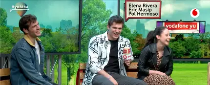 Elena Rivera, Eric Masip y Pol Hermoso en 'yu No te pierdas nada' Elena Rivera, Eric Masip y Pol Hermoso en 'yu No te pierdas nada'