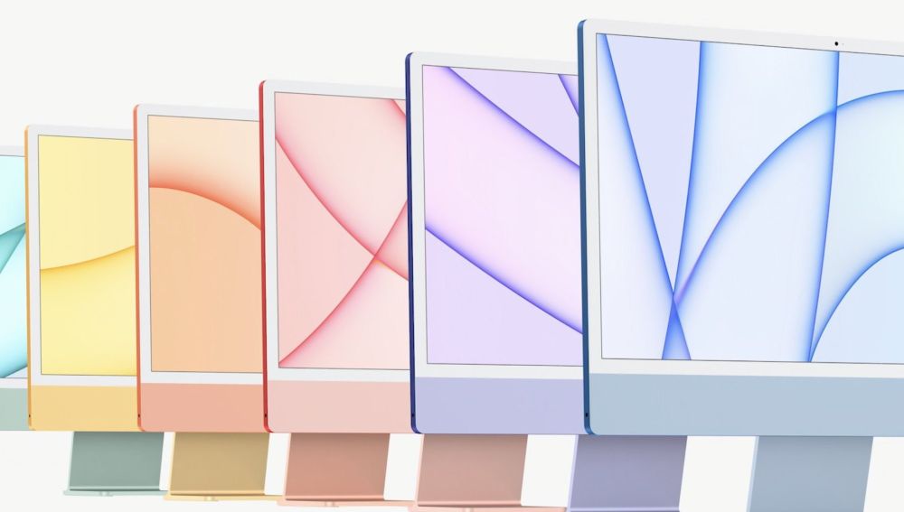Los nuevos iMac de Apple.