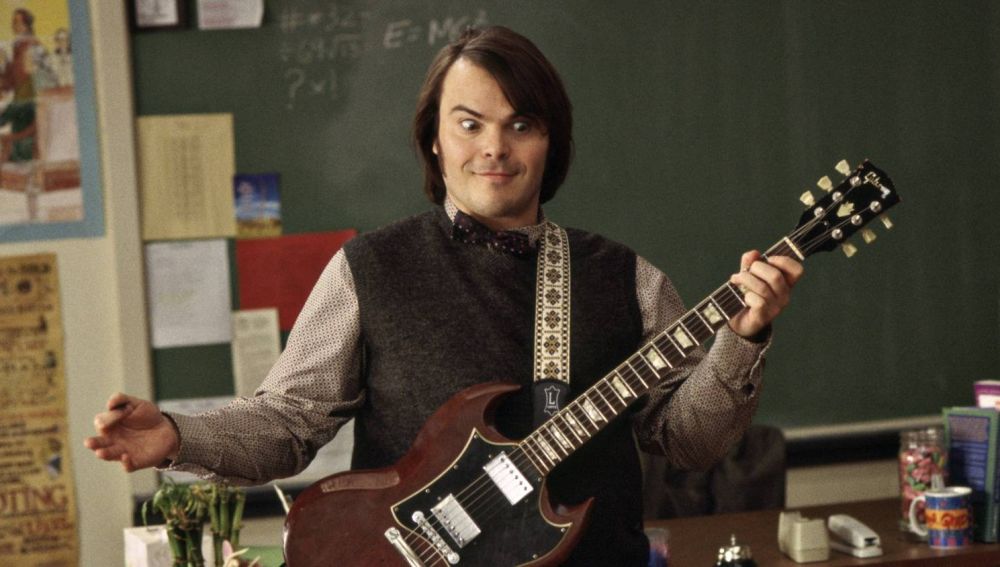 Jack Back en una escena de 'School Of Rock'