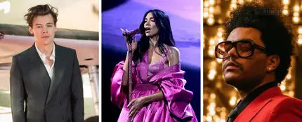 Harry Styles, Dua Lipa y The Weeknd Harry Styles, Dua Lipa y The Weeknd