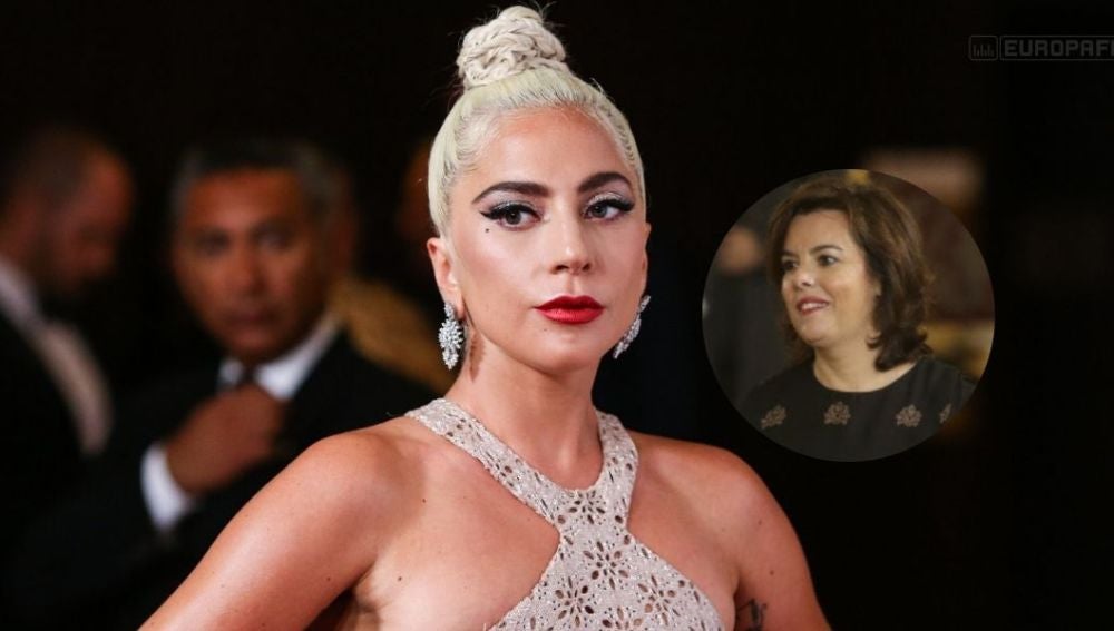La foto viral en la que comparan a Lagy Gaga con Soraya Sáenz de Santamaría