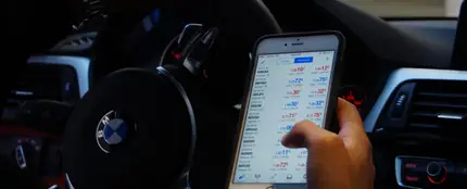 Mirar el móvil en el coche Mirar el móvil en el coche