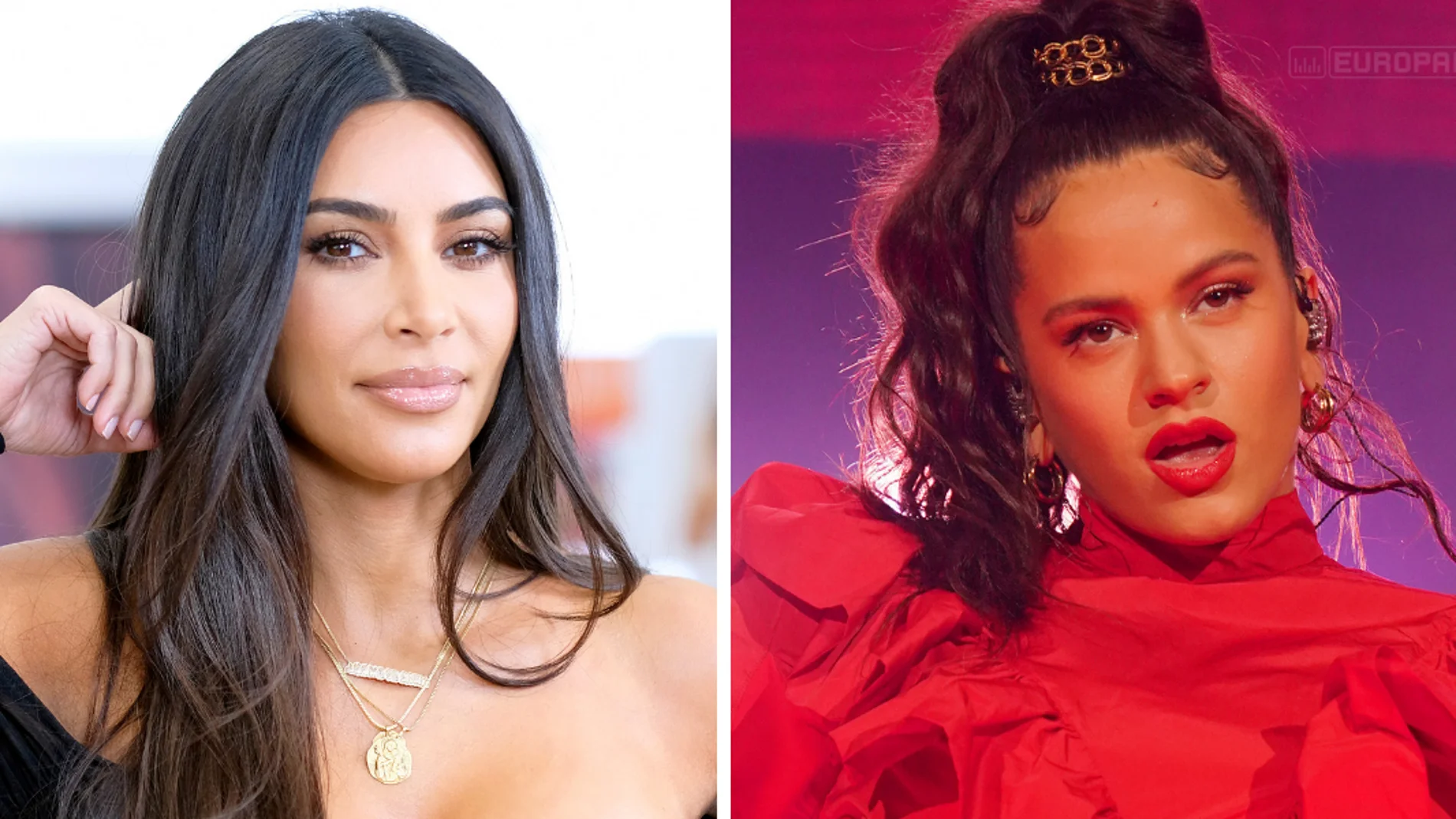 Kim kardashian y Rosalía