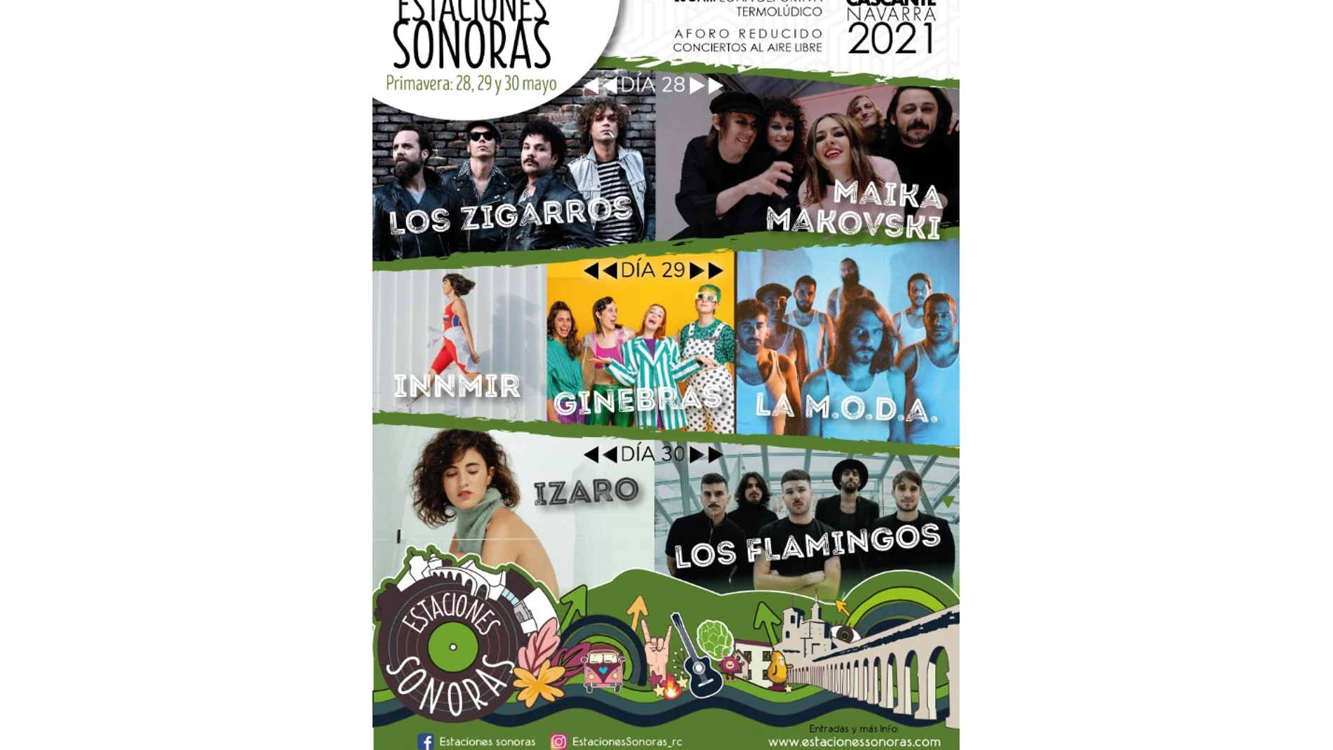El cartel del Festival Estaciones Sonora Primavera 2021.