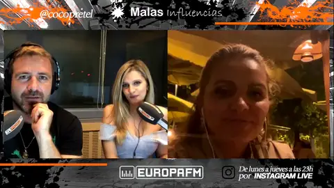 Sandra García Sanjuán, Valeria Mazza y Alejandro Gravier en Malas Influencias Sandra García Sanjuán, Valeria Mazza y Alejandro Gravier en Malas Influencias