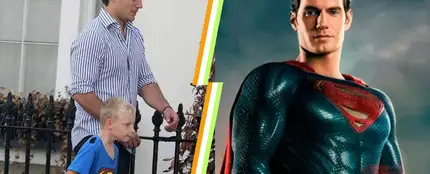 Henry Cavill y su sobrino Henry Cavill y su sobrino