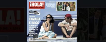 Tamara Falc&oacute; e &Iacute;&ntilde;igo Onieva, en la portada de la revista &iexcl;Hola!