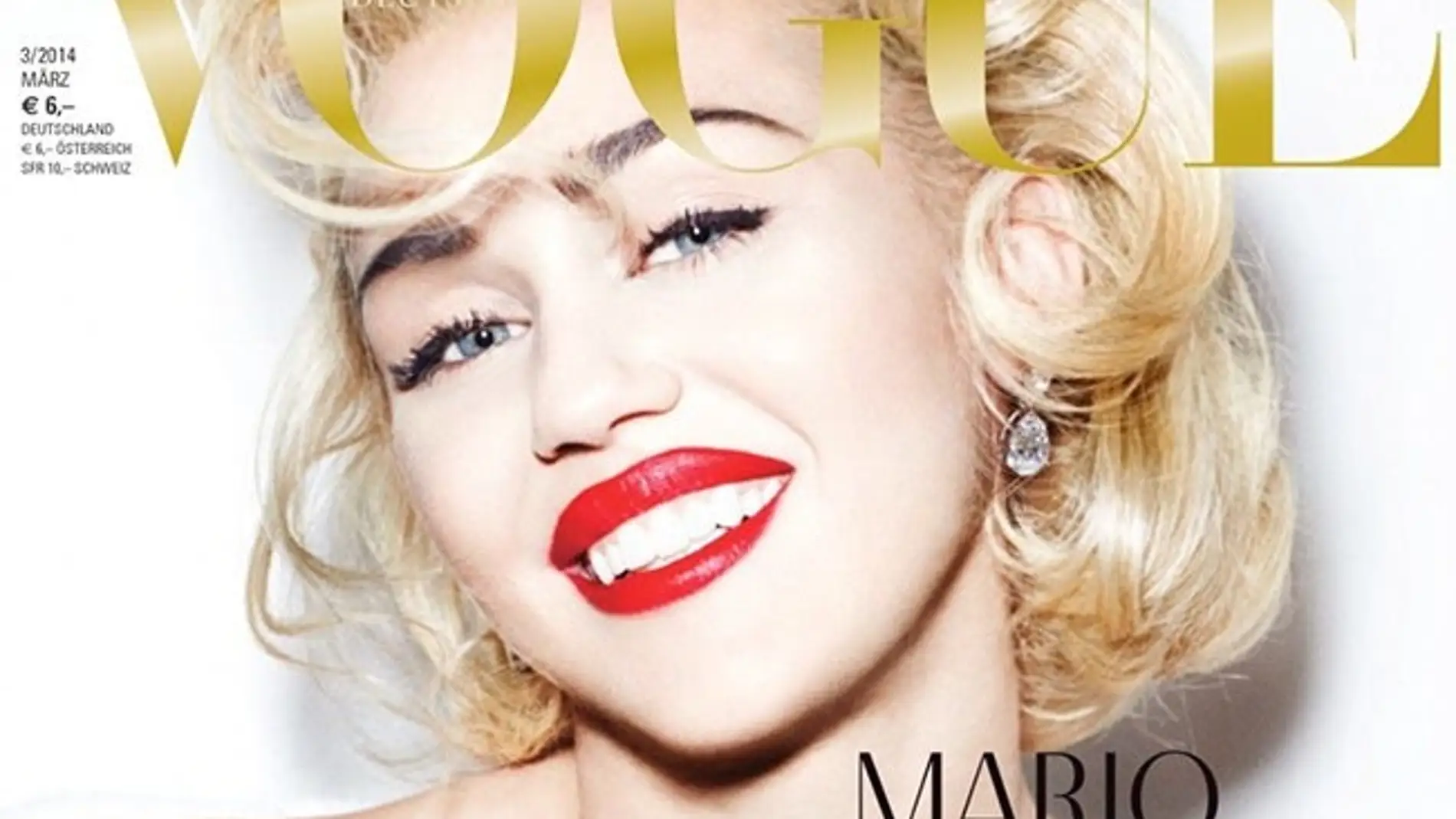 Miley Cyrus como Madonna