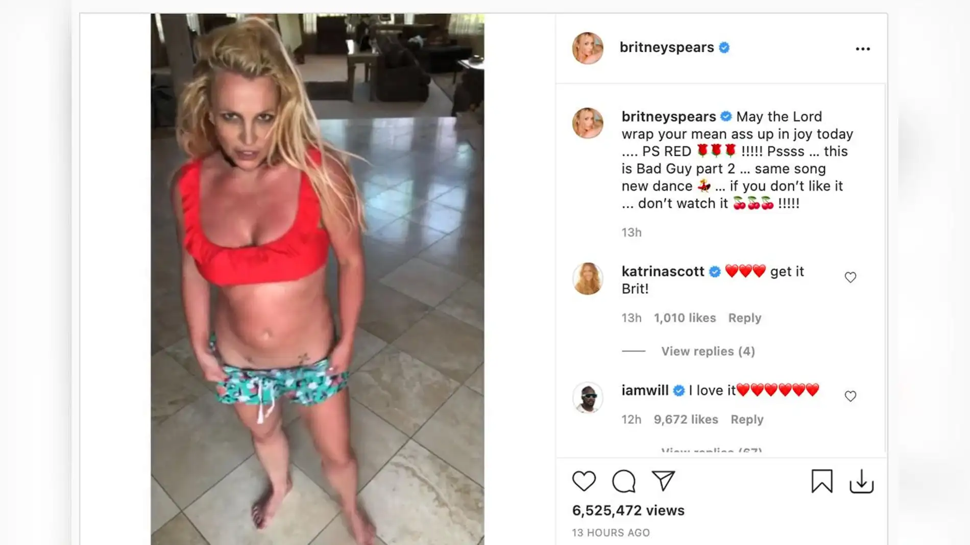 El vídeo-burla de Britney Spears a su hermana.