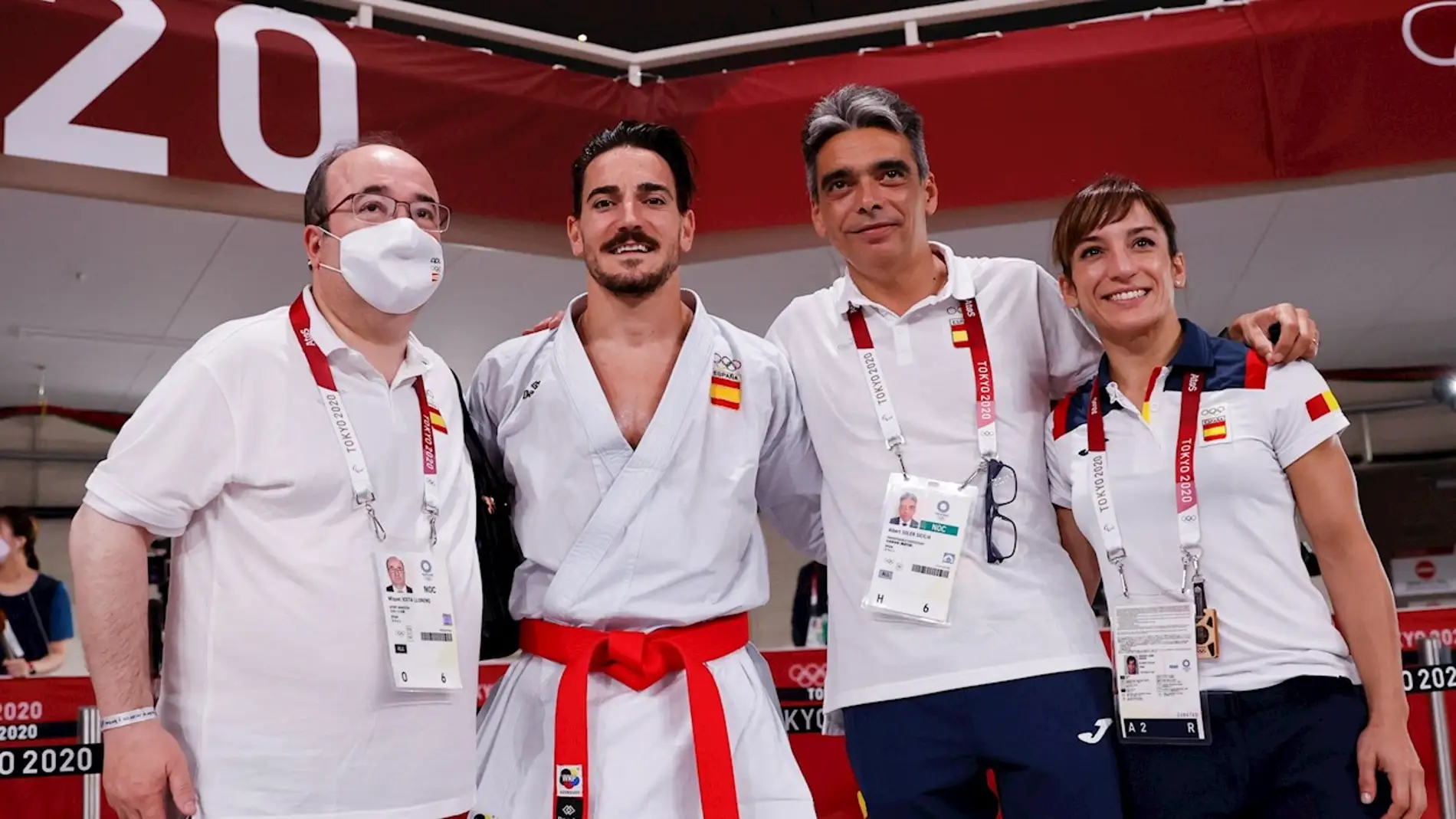 Los karatecas Sandra Sánchez y Damián Quintero serán los abanderados de España en la ceremonia de clausura de los Juegos Olímpicos de Tokio title=