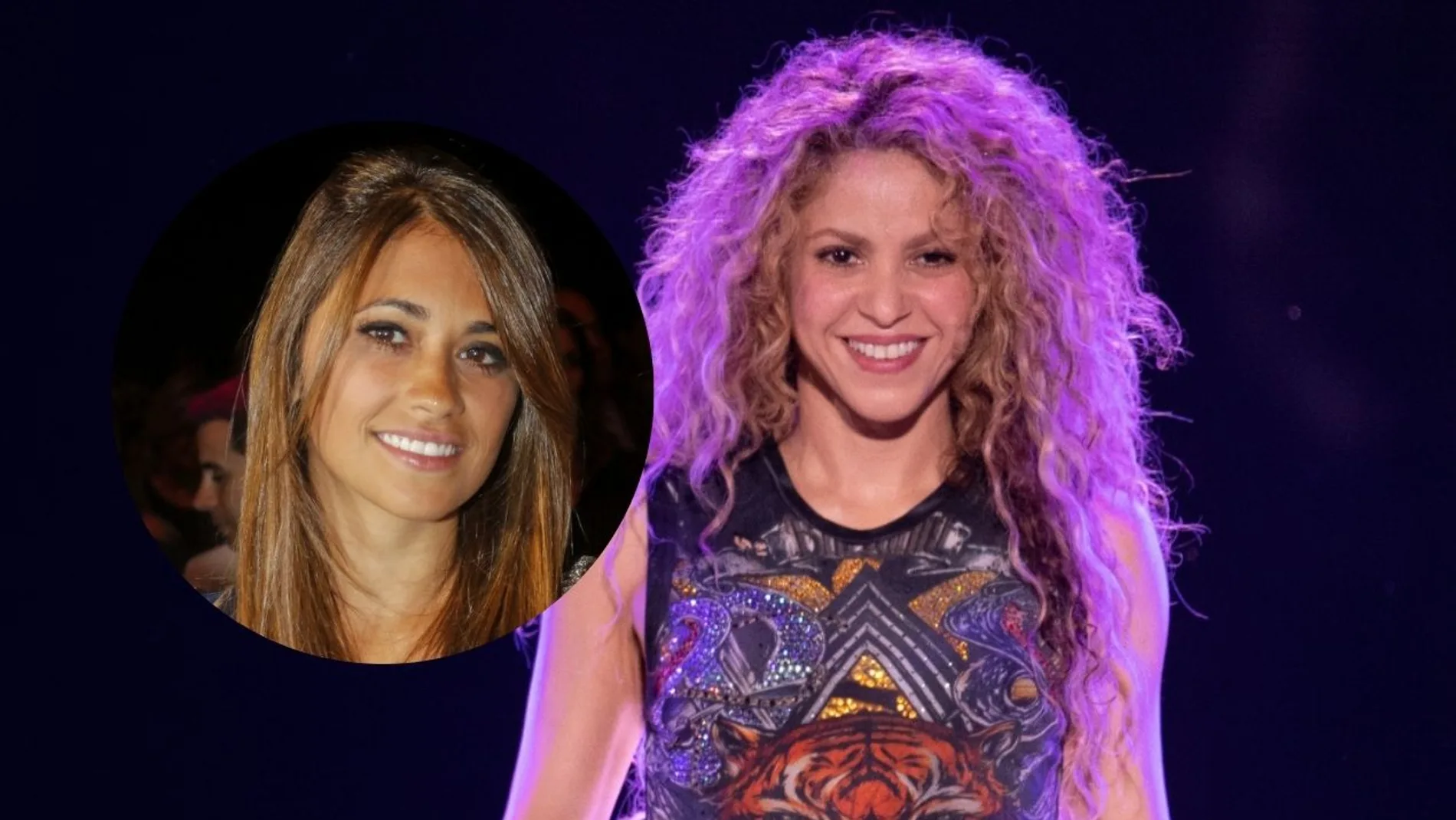 Antonela Rocurzzo y Shakira
