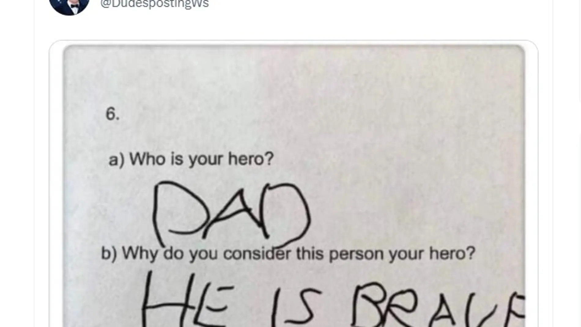 Sinceridad por encima de todo: la respuesta de un niño cuando le preguntan con quién lucha su héroe