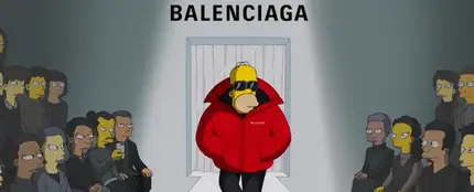 Los Simpsons, modelos por un día en el desfile de Balenciaga en París Los Simpsons, modelos por un día en el desfile de Balenciaga en París