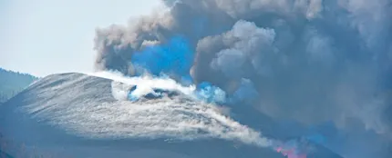 El cono volcánico de La Palma El cono volcánico de La Palma
