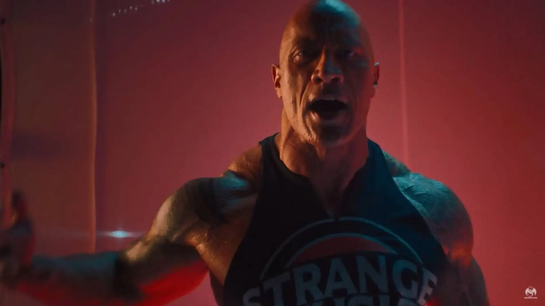 Dwayne Johnson in the video for Face Off.