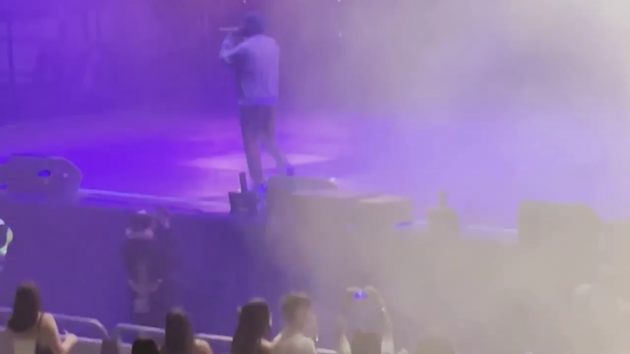 Rauw Alejandro le declara su amor a Rosalía en pleno concierto