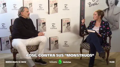 Miguel Bosé con Cristina Pardo. Miguel Bosé con Cristina Pardo.