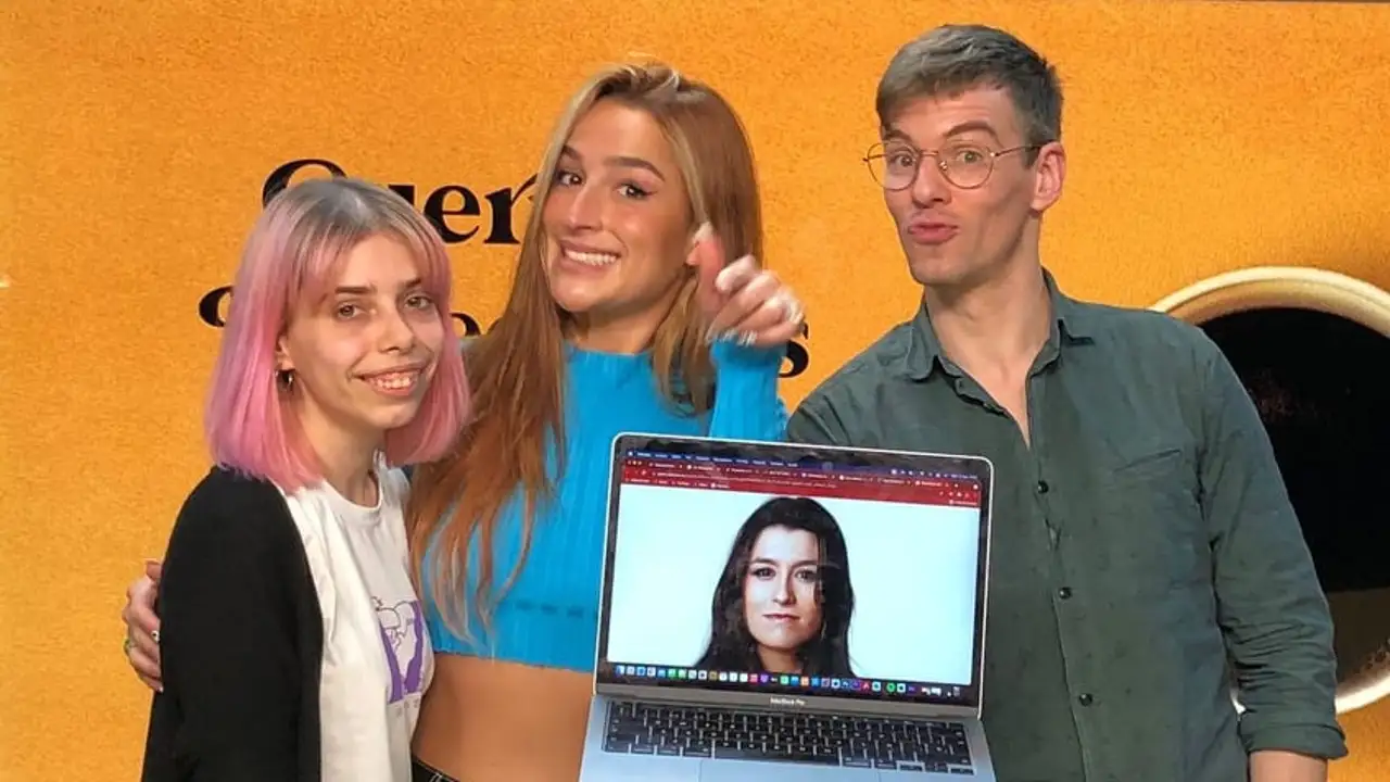 Belén Aguilera con Alba Cordero e Iggy Rubín Belén Aguilera con Alba Cordero e Iggy Rubín