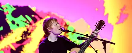 Ed Sheeran durante una actuación Ed Sheeran durante una actuación