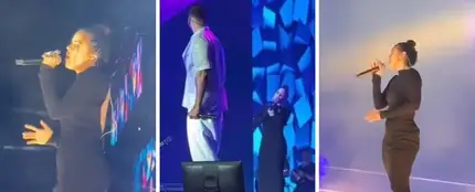 Sorpresa en el concierto de Aventura: aparece Rosalía para cantar 'Obsesión' con Romeo Santos Sorpresa en el concierto de Aventura: aparece Rosalía para cantar 'Obsesión' con Romeo Santos