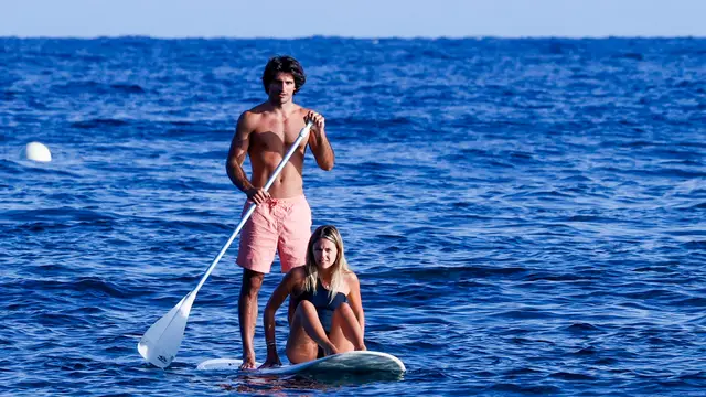 Carlos Sainz Jr y su chica Isa Hernáez