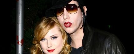 Evan Rachel Wood y Marilyn Manson 