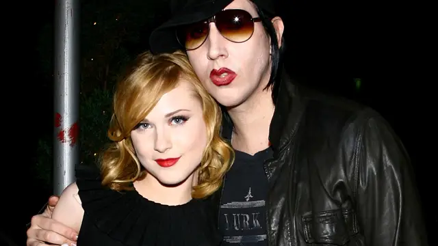 Evan Rachel Wood y Marilyn Manson