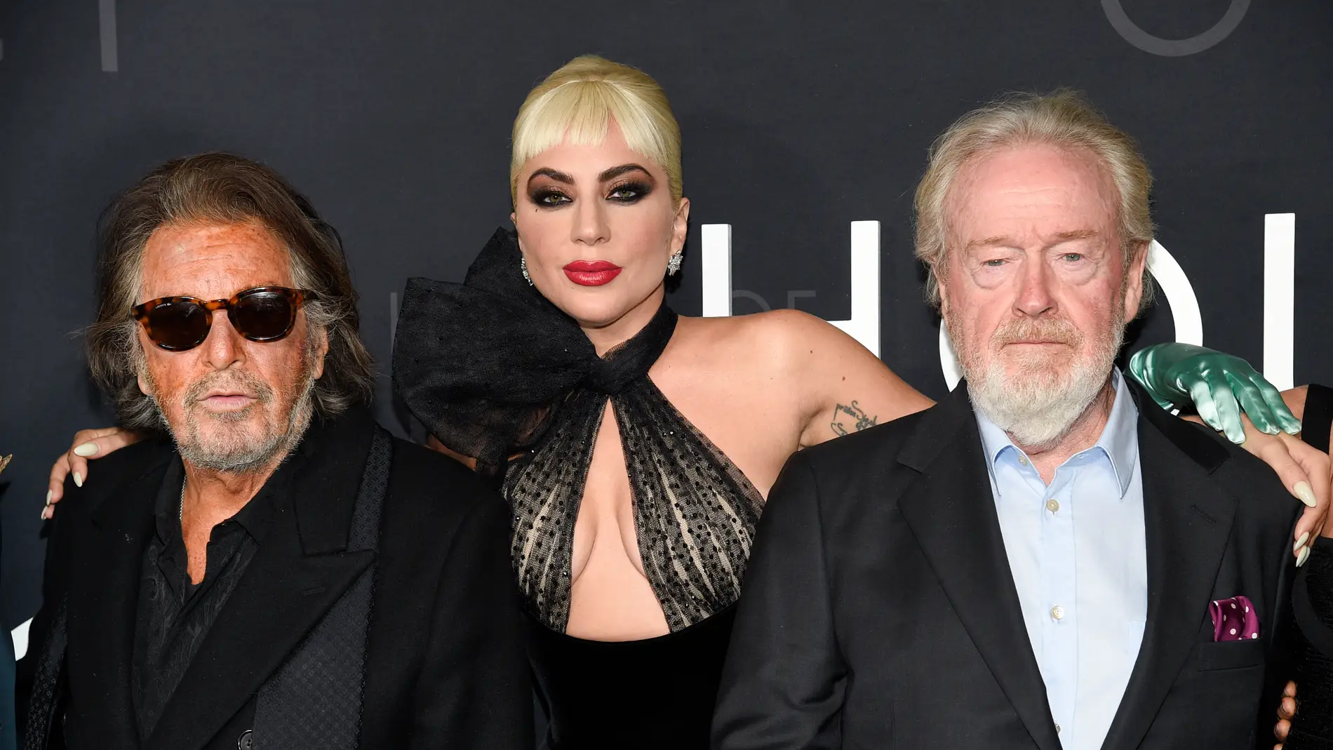 Lady Gaga, junto a Al Pacino y Ridley Scott