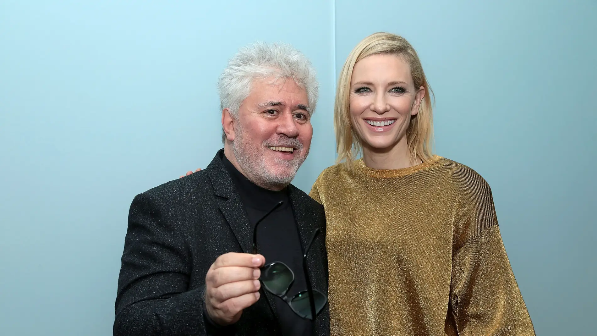 Pedro Almodóvar y Cate Blanchett, en noviembre de 2016 
