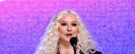 La cantante Christina Aguilera durante la gala &#39;Women in Music&#39;