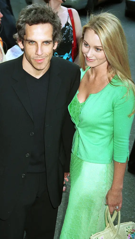 Ben Stiller y Christine Taylor en el 2000, año de su boda