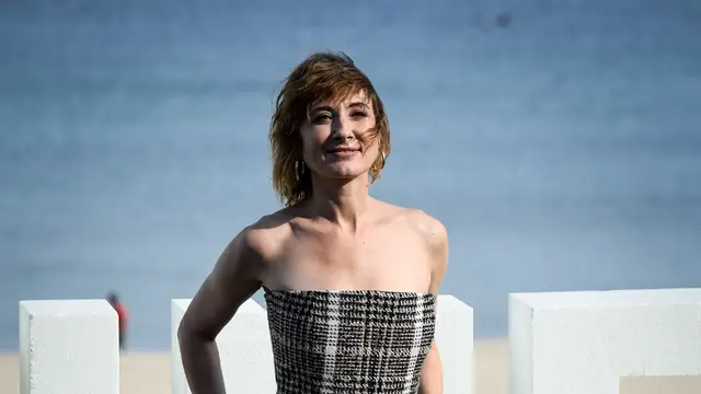 La actriz Nathalie Poza en el Festival de San Sebastián.