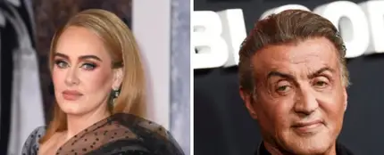 Adele y Sylvester Stallone Adele y Sylvester Stallone
