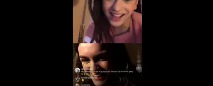 Rosalía y Amaia en un directo de Instagram Rosalía y Amaia en un directo de Instagram