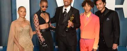 Will Smith, su mujer Jada y sus tres hijos, en la fiesta Vanity Fair posterior a los Oscar Will Smith, su mujer Jada y sus tres hijos, en la fiesta Vanity Fair posterior a los Oscar