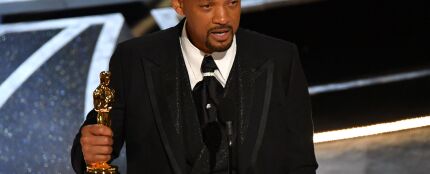 El actor Will Smith, durante su discurso de agradecimiento del Oscar a Mejor Actor protagonista por &#39;El método Williams&#39;