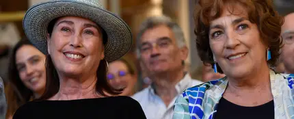 Carmen Maura y Verónica Forqué, en la presentación del libro 'Memorias de un calvo' en 2017 Carmen Maura y Verónica Forqué, en la presentación del libro 'Memorias de un calvo' en 2017