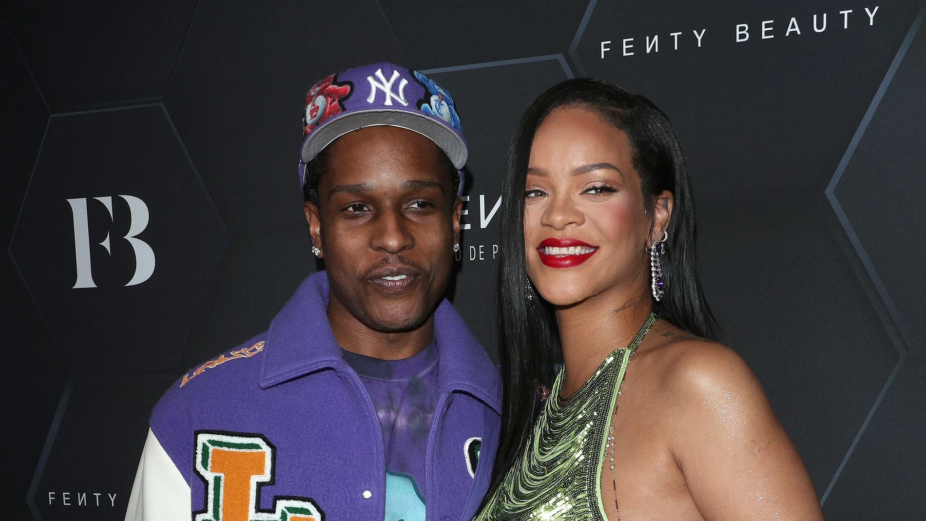 Rihanna y ASAP Rocky en un evento de Fendy en Los Angeles en febrero de 2022