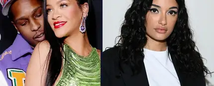 Rihanna, ASAP Rocky y la diseñadora Amina Muaddi Rihanna, ASAP Rocky y la diseñadora Amina Muaddi