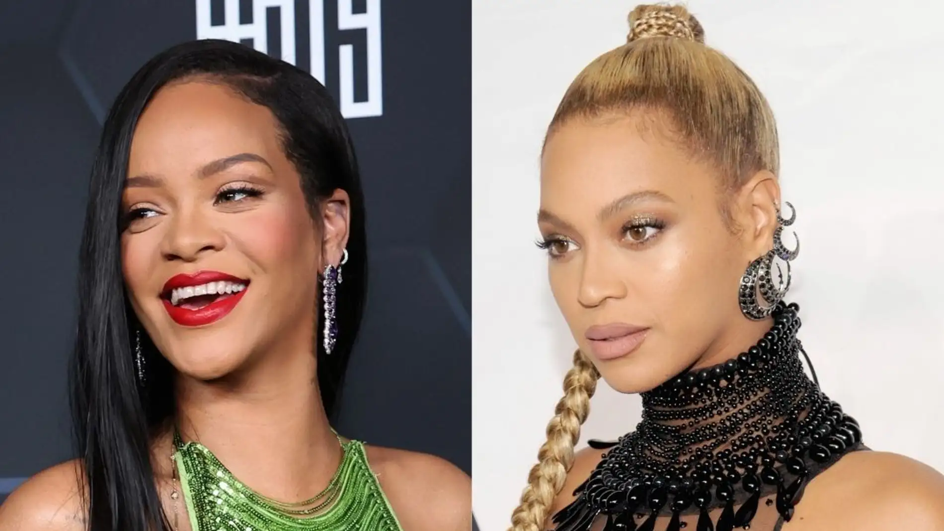 Las cantantes Rihanna y Beyoncé