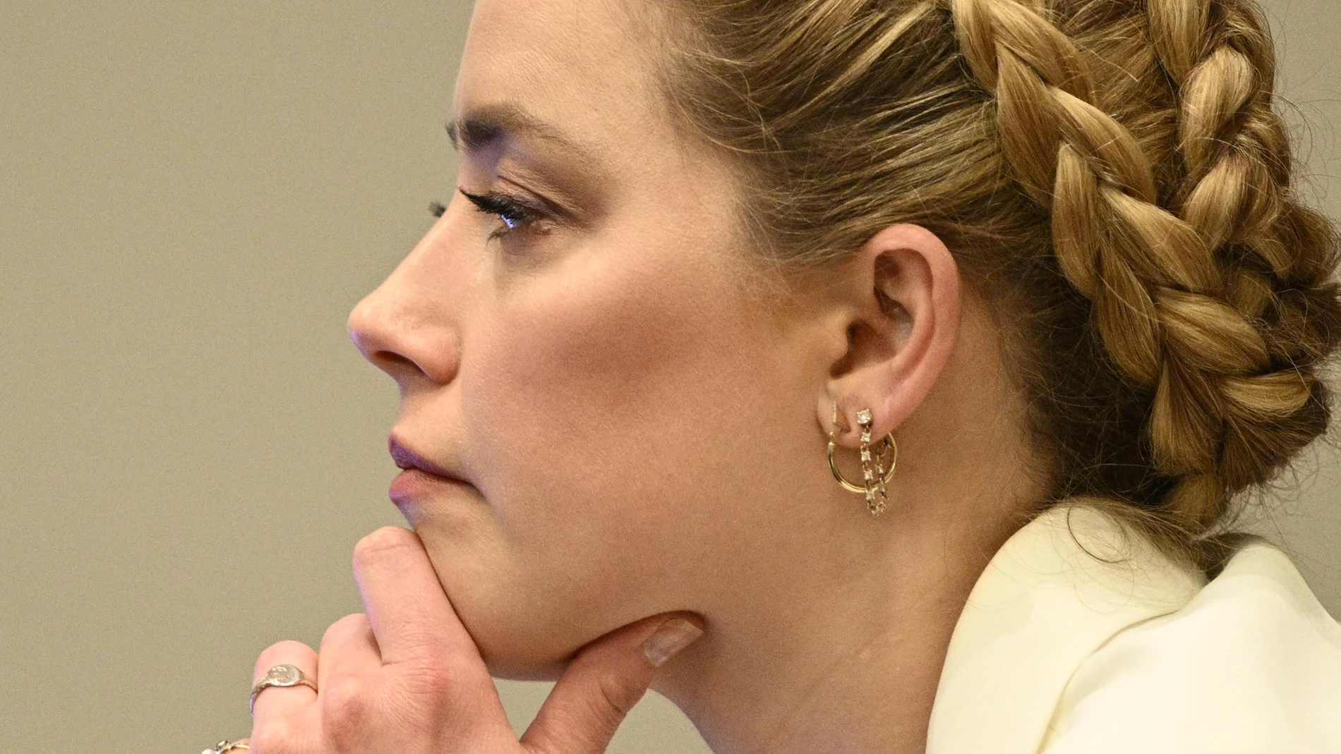 Amber Heard durante su jucio