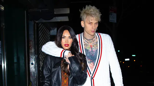 La actriz Megan Fox y el cantante Machine Gun Kelly