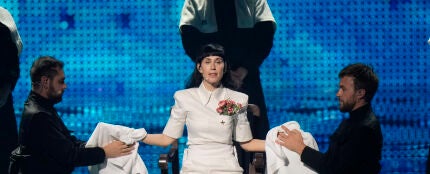 Konstrakta, la representante de Serbia, en la final de Eurovisi&oacute;n 2022