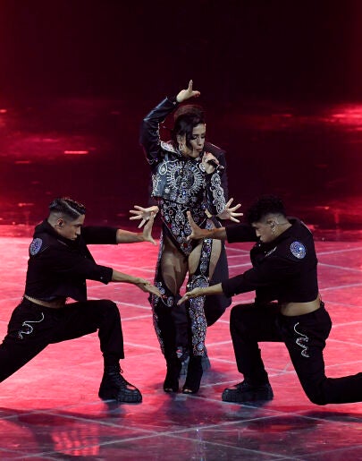 Chanel, durante la final de Eurovisión 2022 Chanel, durante la final de Eurovisión 2022