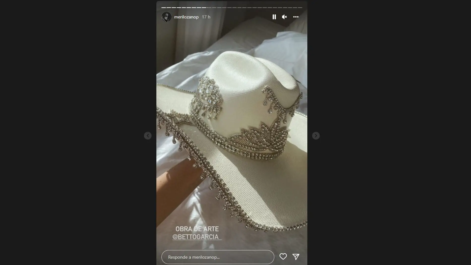 El sombrero de cowboy que Marta Lozano regaló a su hermana Meril