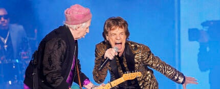 Mick Jagger y Keith Richards, en un concierto en Detroit en noviembre de 2021.
